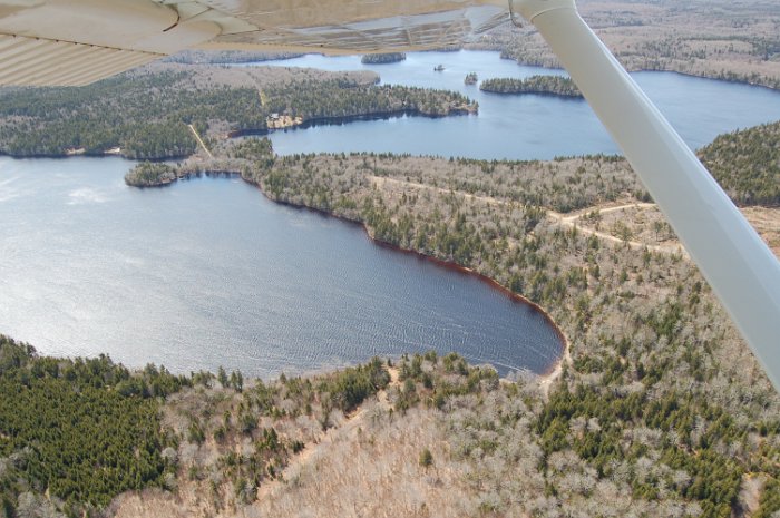 Immobilien Kanada Four Island Lake Flug April 2013 (24)